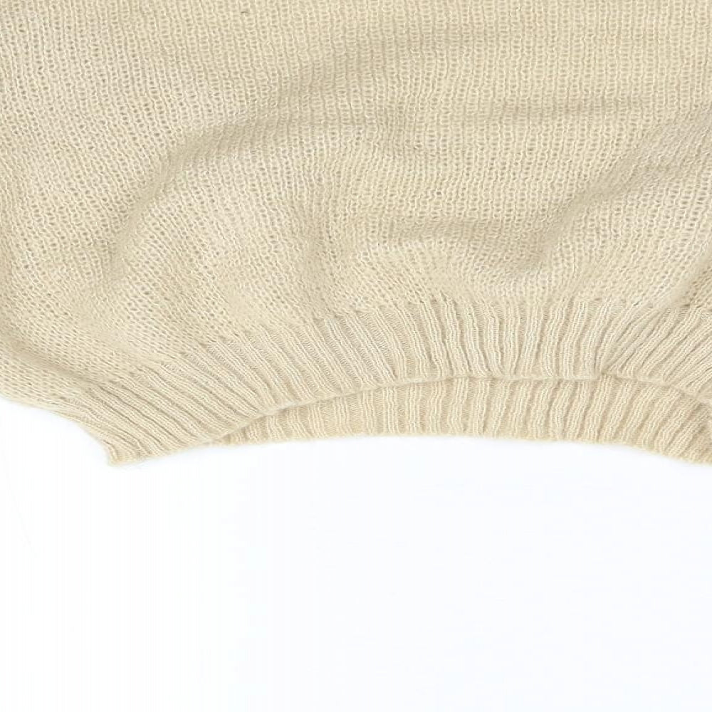 Preworn Womens Beige Knit Pullover Jumper Size M