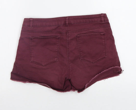 H&M Womens Purple Cut-Off Shorts Size 6