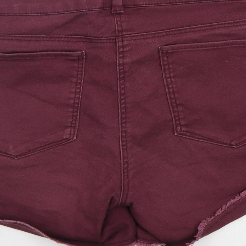 H&M Womens Purple Cut-Off Shorts Size 6