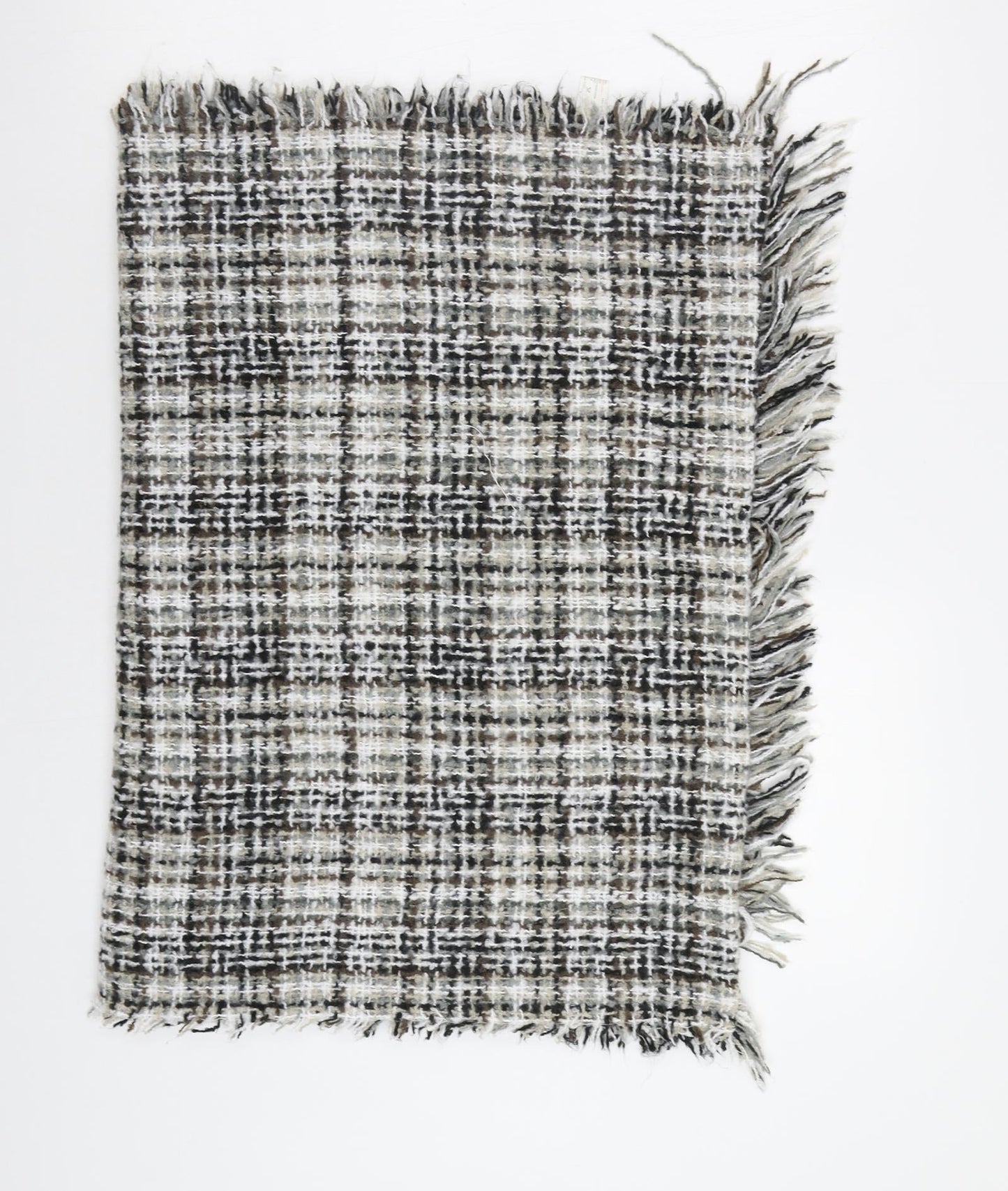 Preworn Womens Grey Check Shawl/Wrap