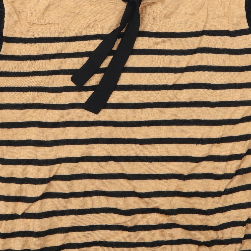 Marks and Spencer Womens Multicoloured Striped Pullover Jumper Size 10 - Marks and Spencer
