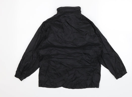 Donnay Boys Black Rain Coat Jacket Size 5-6 Years