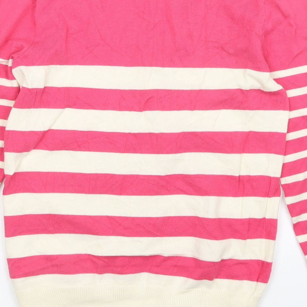 Preworn Womens Multicoloured Striped Cardigan Jumper