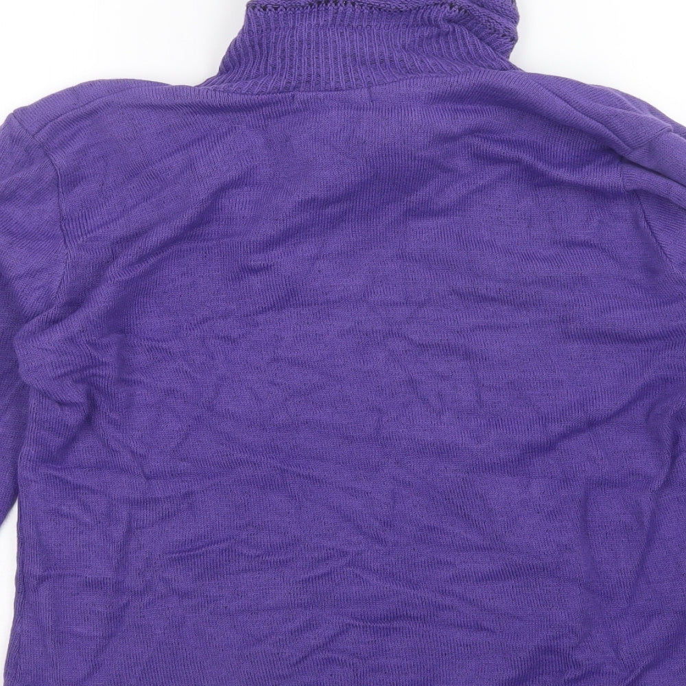 Envy Womens Purple Pullover Jumper Size M