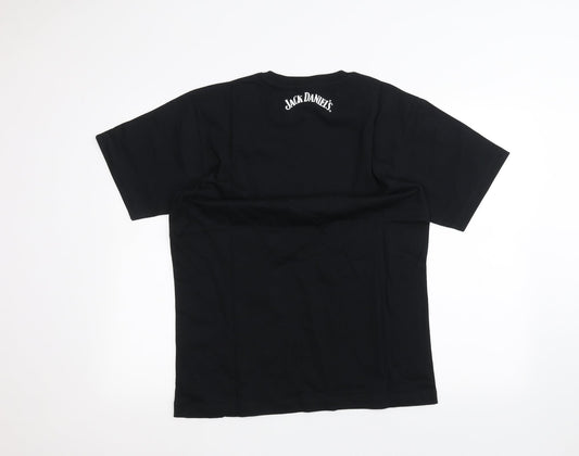 Jack Daniels Mens Black    T-Shirt Size M