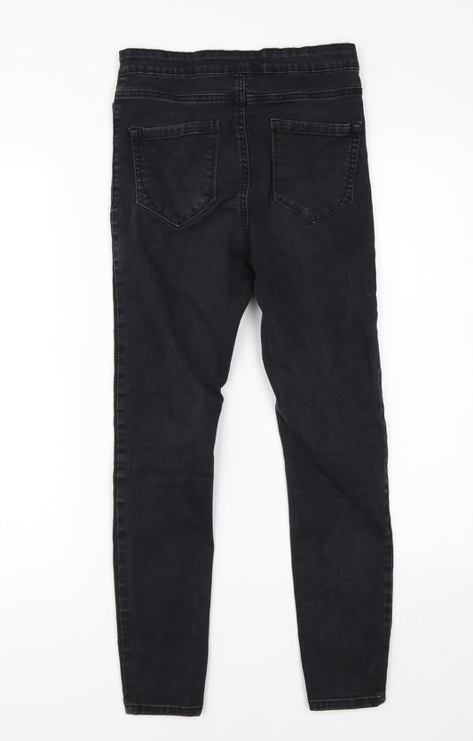 Denim Co Womens Black Denim Skinny Jeans Size 10 L25 in