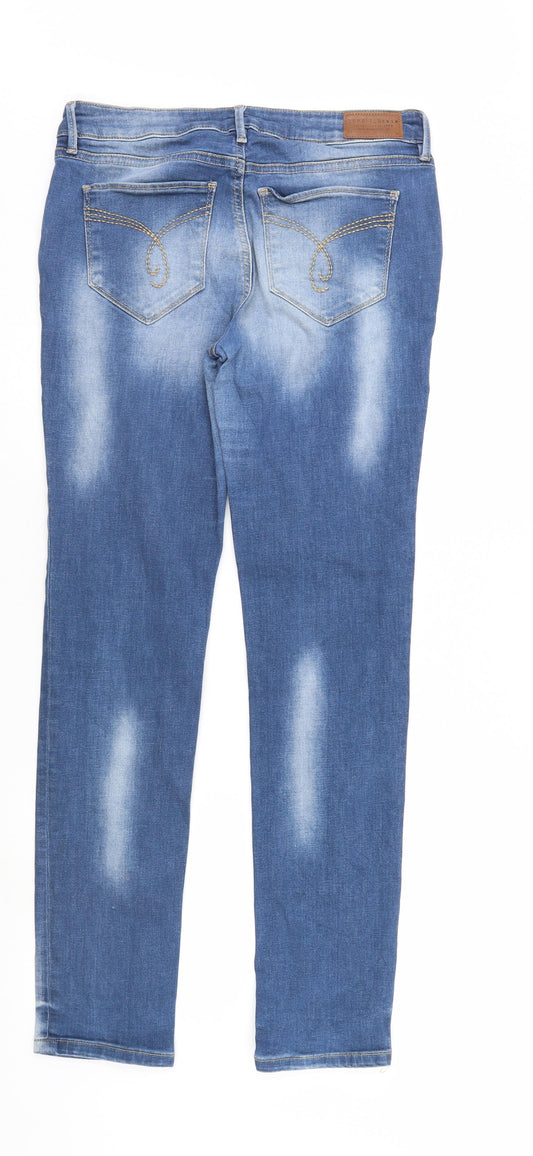 Spirit Womens Blue Denim Straight Jeans Size 32 in L31 in
