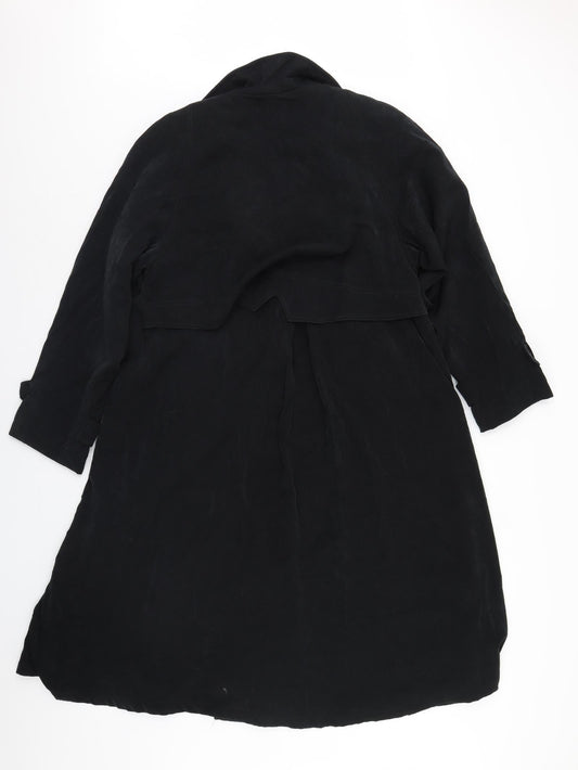 Preworn Womens Black Overcoat Coat