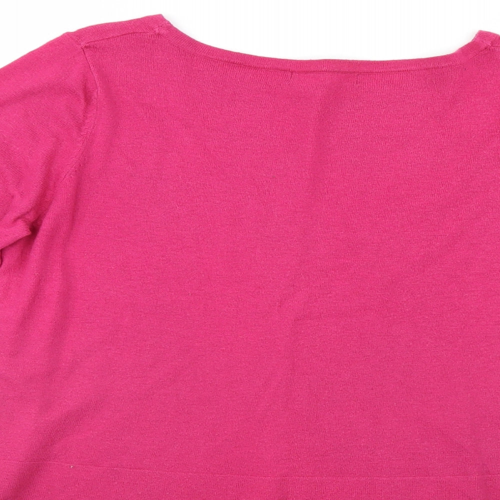 M&S Womens Purple Pullover Jumper Size 14