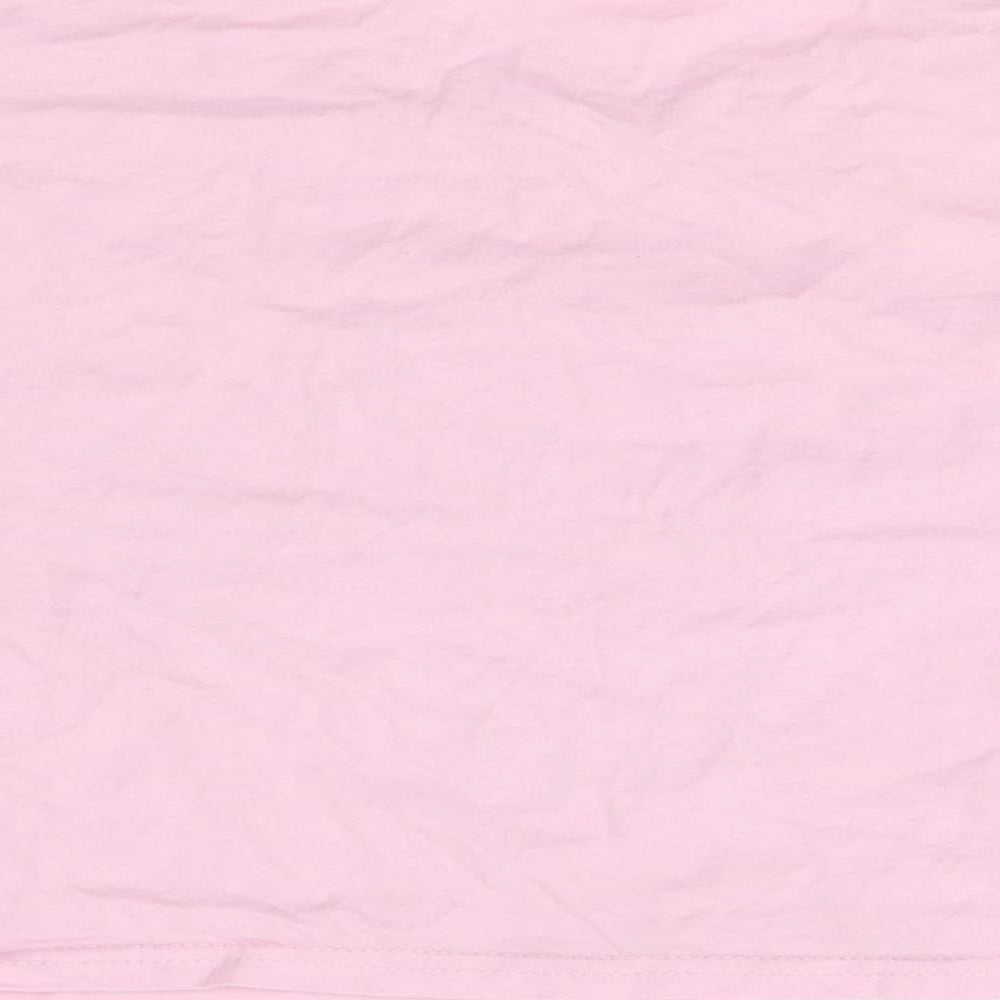 Preworn Womens Pink Basic T-Shirt Size M - stranger things