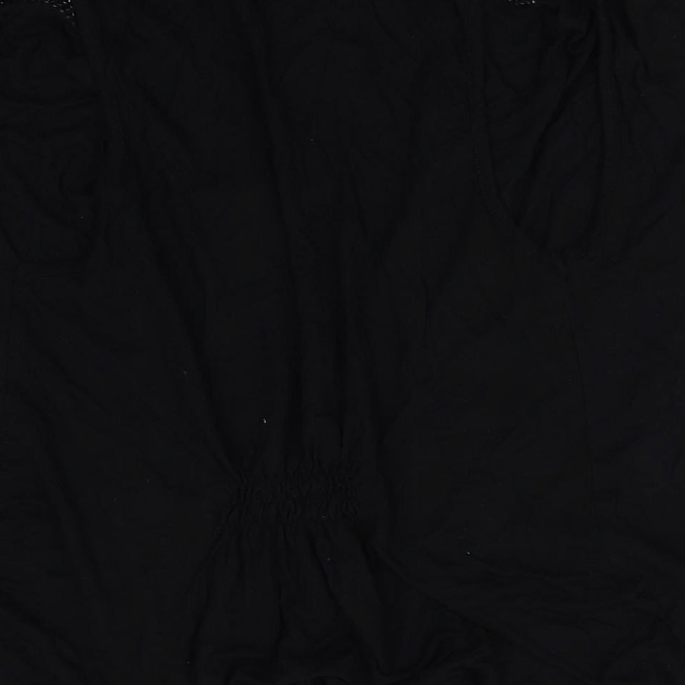 George Womens Black Wrap Jumper Size 12
