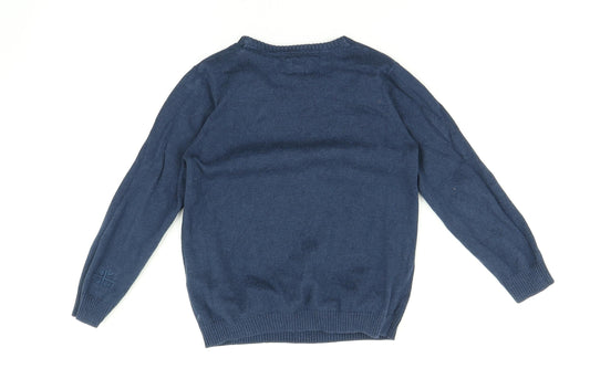 Pepe Jeans Boys Blue Pullover Jumper Size 6 Years