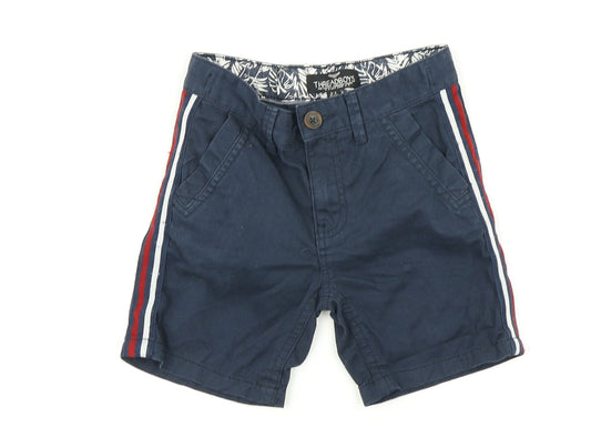 Threadboys Girls Blue Striped Shorts Size 5-6 Years
