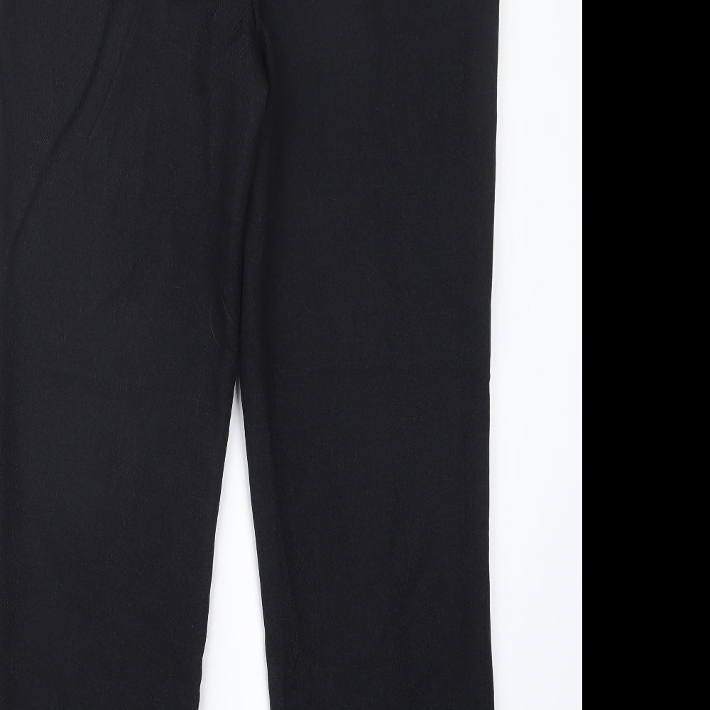 Papaya Womens Black Trousers Size 10 L28 in