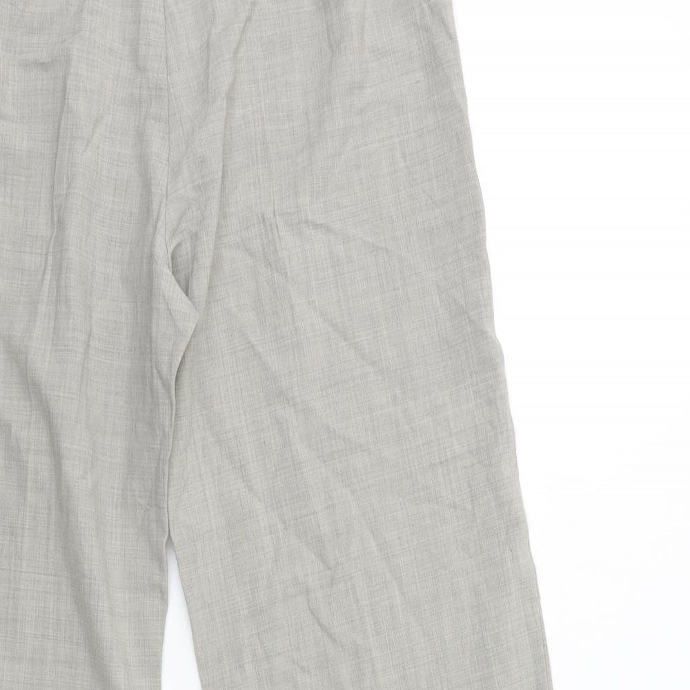 BHS Womens Grey Trousers Size 16 L20 in