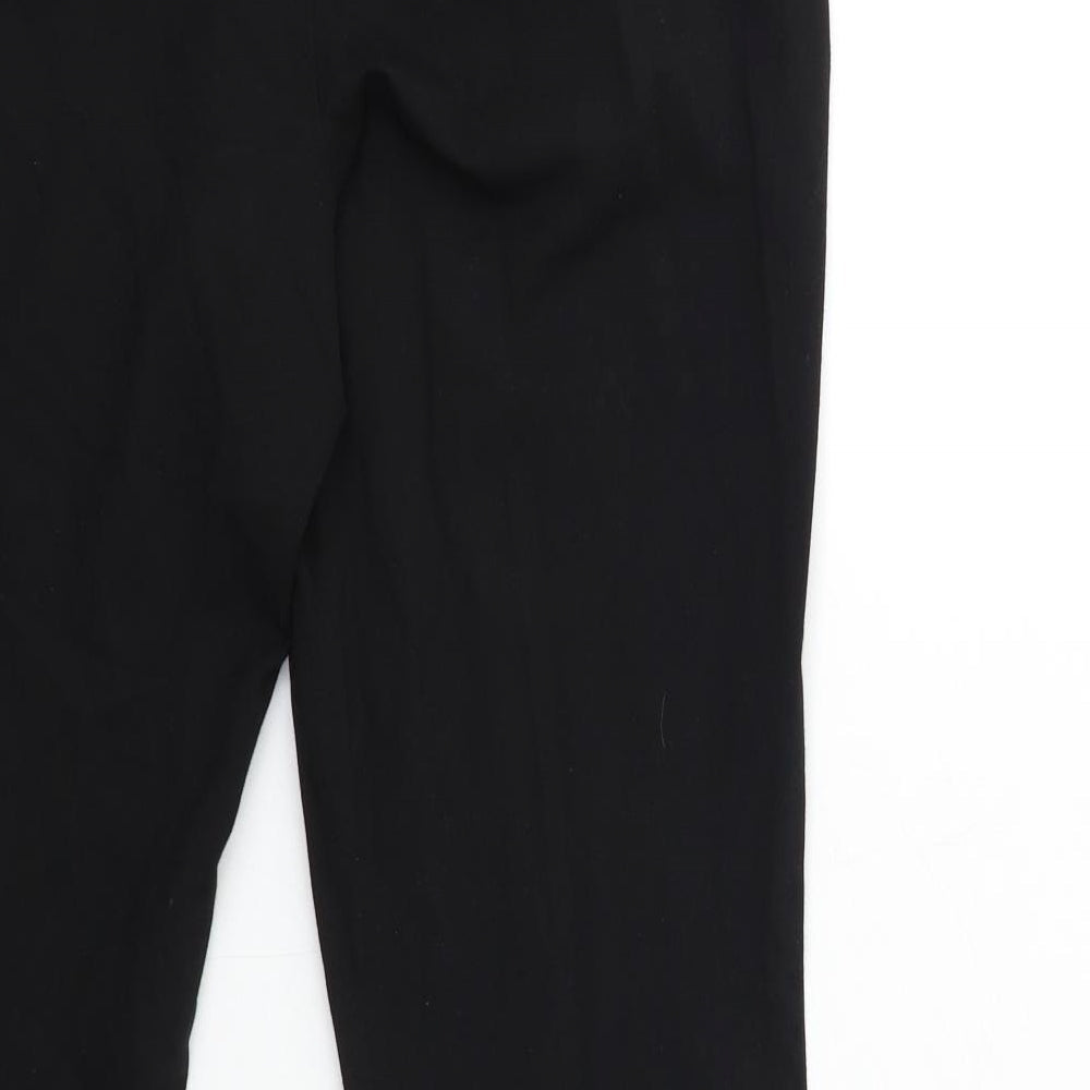 Marks and Spencer Womens Black Trousers Size 14 L26 in