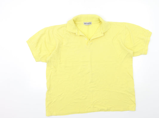 antartex Mens Yellow Polo Size M