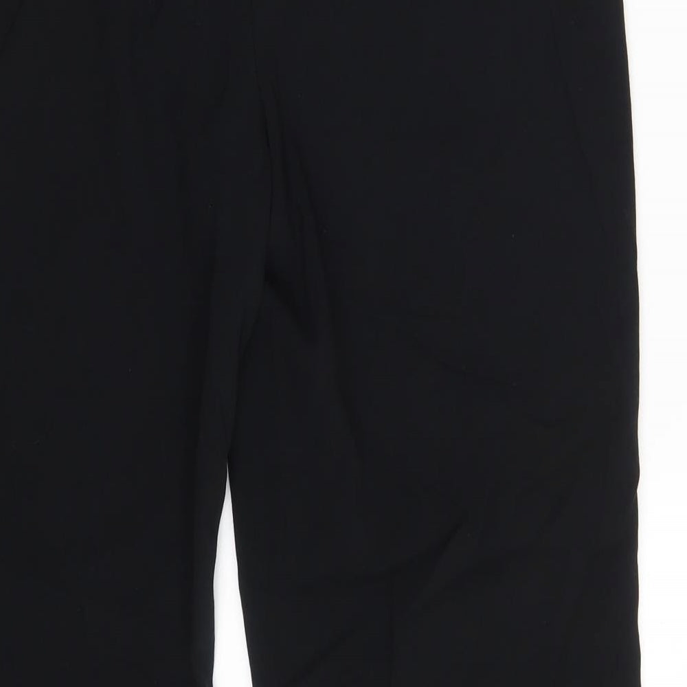 M&S Womens Black Dress Pants Trousers Size 12 L29 in