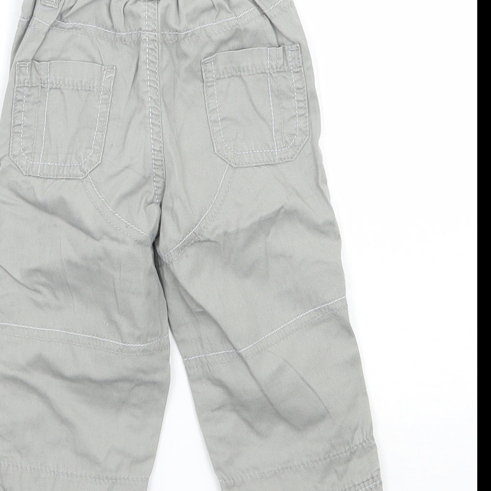 George Baby Grey Cargo Trousers Size 3-6 Months