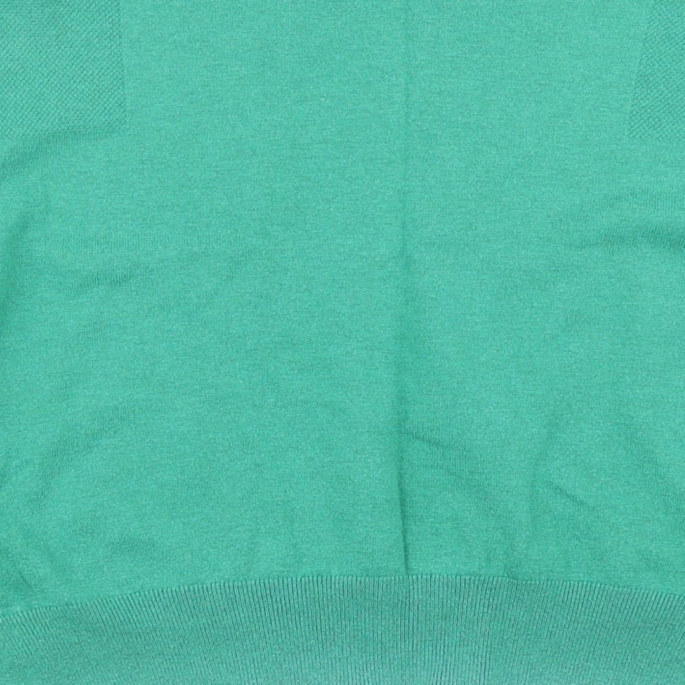 Topshop Womens Green Knit Pullover Jumper Size 8