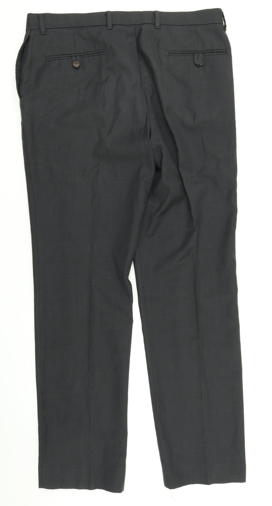 NEXT Mens Grey Dress Pants Trousers Size 36 in L31 in