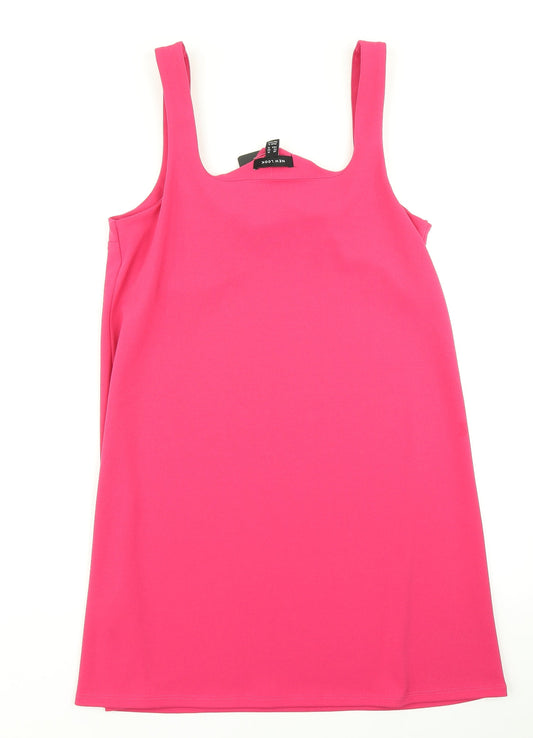 New Look Womens Pink A-Line Size 14