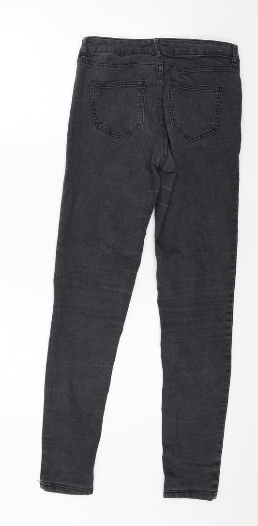 sinsay Womens Grey Denim Skinny Jeans Size 8 L28 in