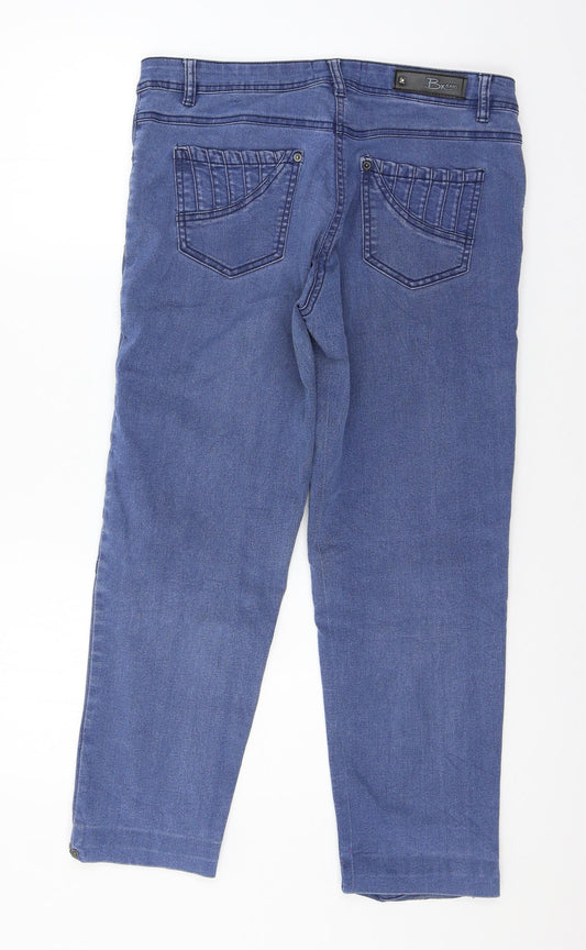 Bx Womens Blue Denim Straight Jeans Size 12 L26 in