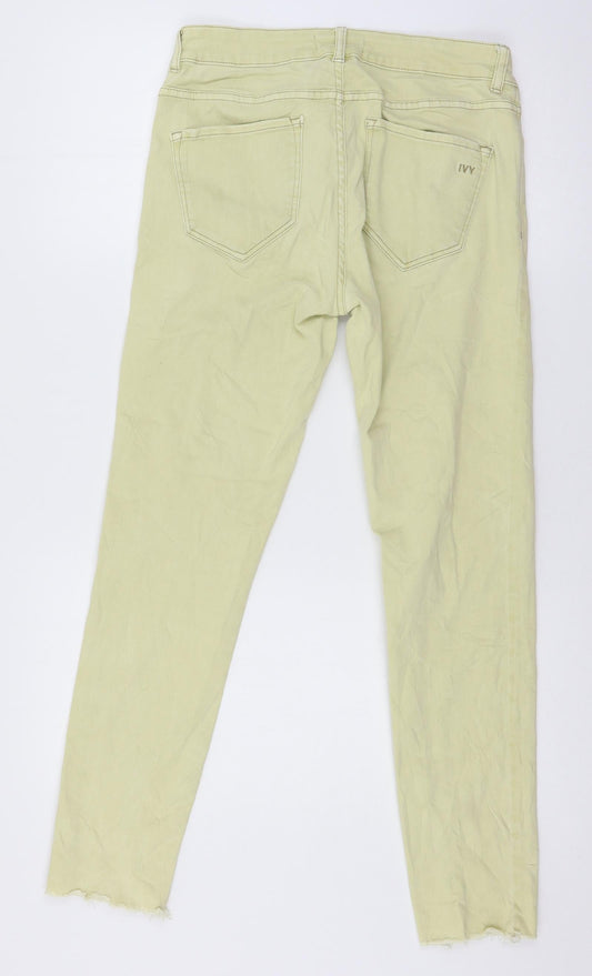 Ivy Womens Beige Denim Skinny Jeans Size 28 in L27 in