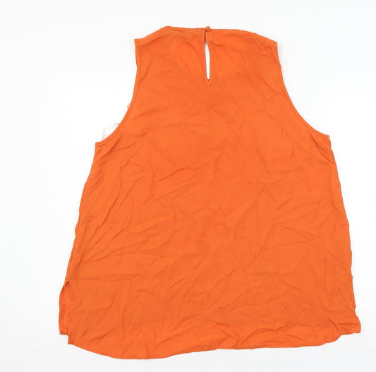 Dorothy Perkins Womens Orange Basic Blouse Size 12