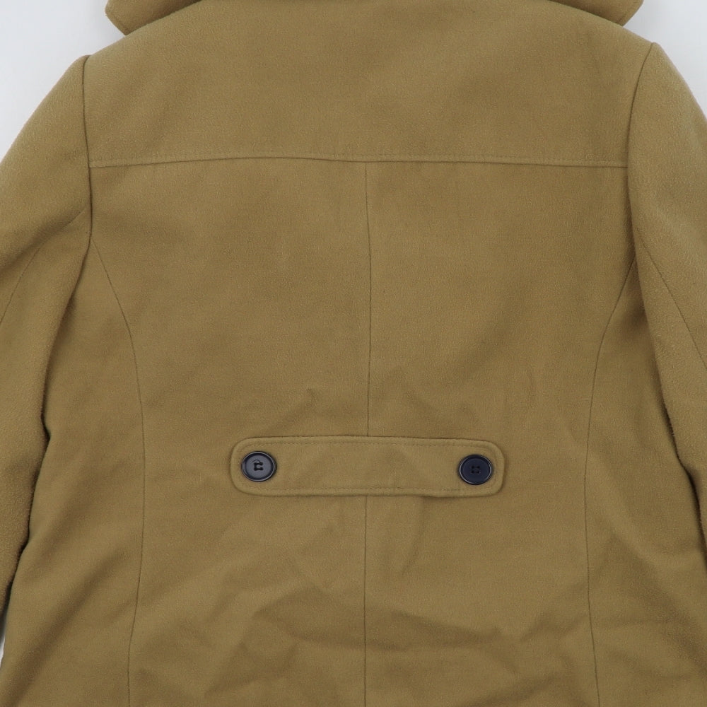 Papaya Womens Brown Overcoat Coat Size 14