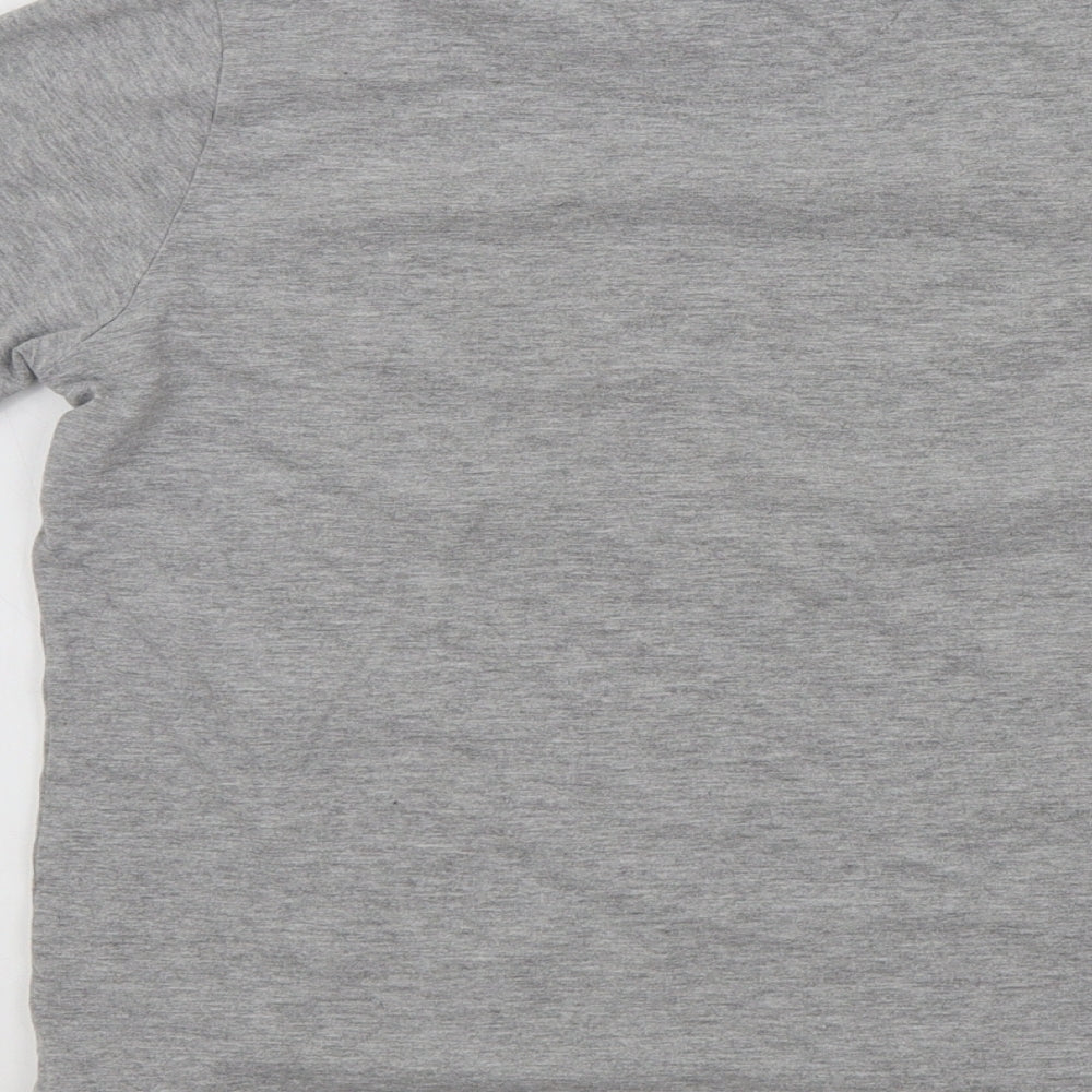 M&S Boys Grey Colourblock Pyjama Top Size 8-9 Years