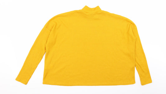 Divided by H&M Womens Yellow Basic T-Shirt Size S