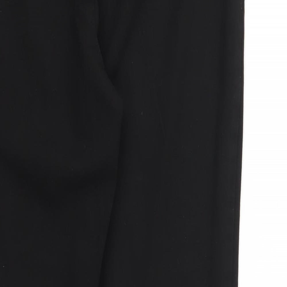 M&S Womens Black Trousers Size 12 L28 in