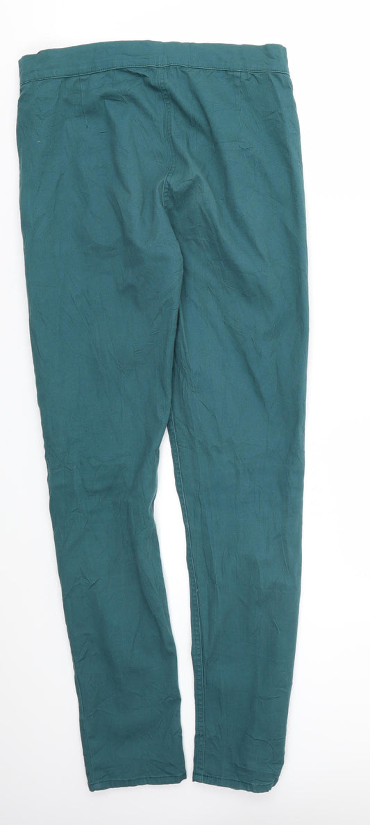 Inextenso Womens Green Straight Jeans Size 40 L28 in