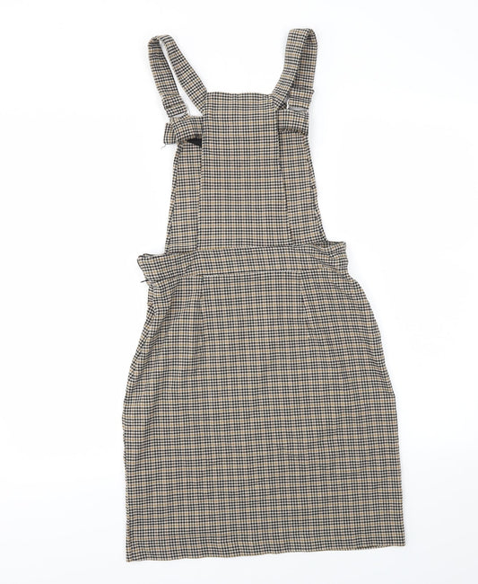 New Look Womens Multicoloured Check Fit & Flare Size 8
