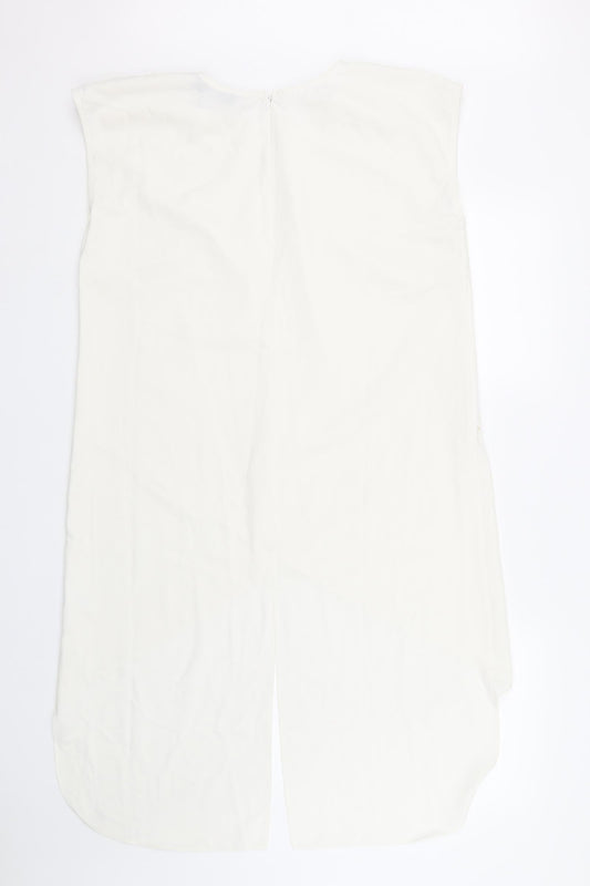 Paula Deen Womens White Tank Dress Size L