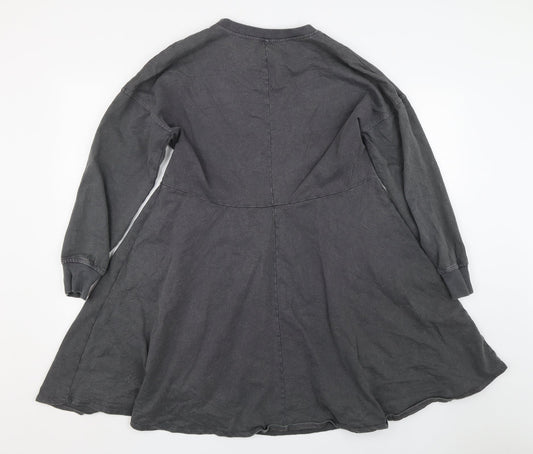 Zara Womens Grey Jumper Dress Size S