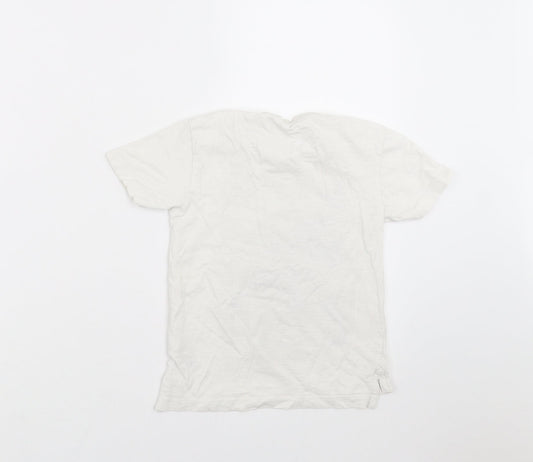 NEXT Boys White Basic T-Shirt Size 4 Years - Camo detail