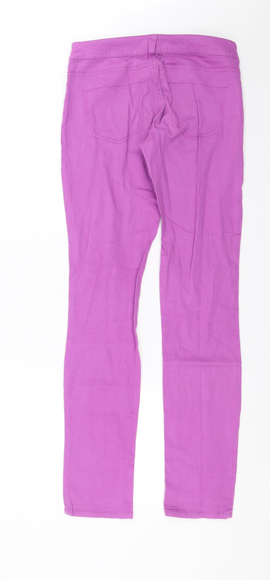 Fishbone Womens Purple Denim Skinny Jeans Size S L32 in