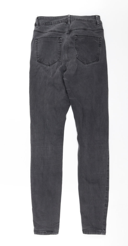 ASOS Womens Grey Denim Skinny Jeans Size 28 in L30 in