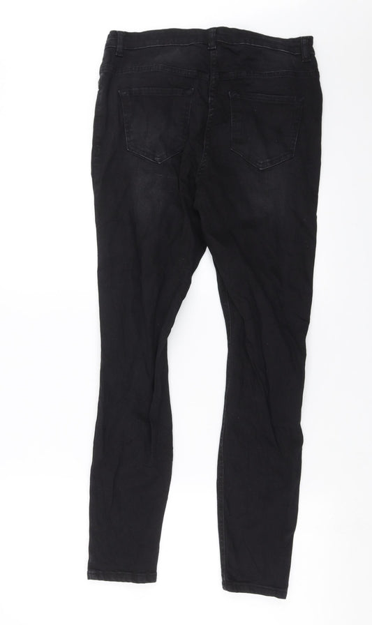 Studio Denim Womens Black Denim Skinny Jeans Size 12 L28 in