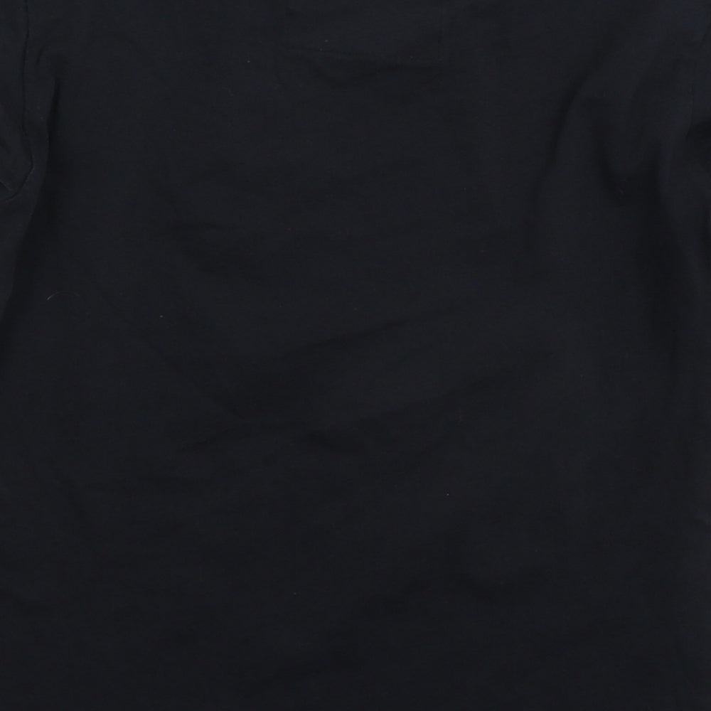Blue Inc Boys Black Basic T-Shirt Size 7-8 Years