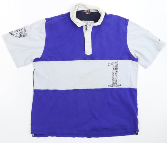 Chukka Mens Multicoloured Striped Polo Size S