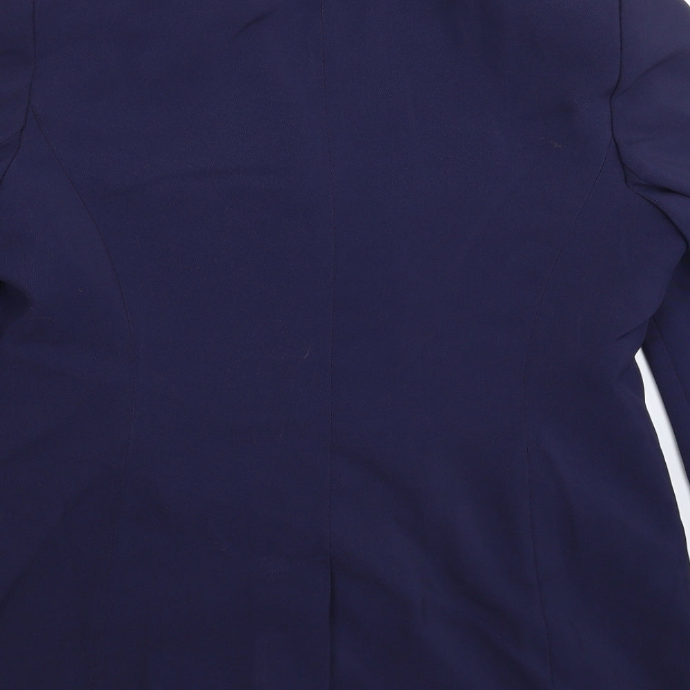 Preworn Womens Blue Jacket Suit Jacket Size 14