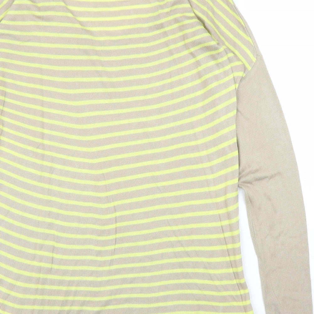 Tezenis Womens Beige Striped Pullover Jumper Size L