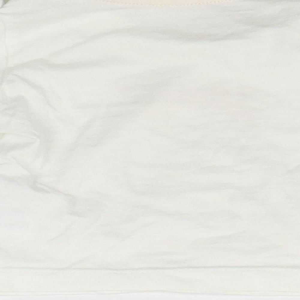 Brand and care label for Matalan Baby White Basic T-Shirt, size 0-3, Months - ANIMALS