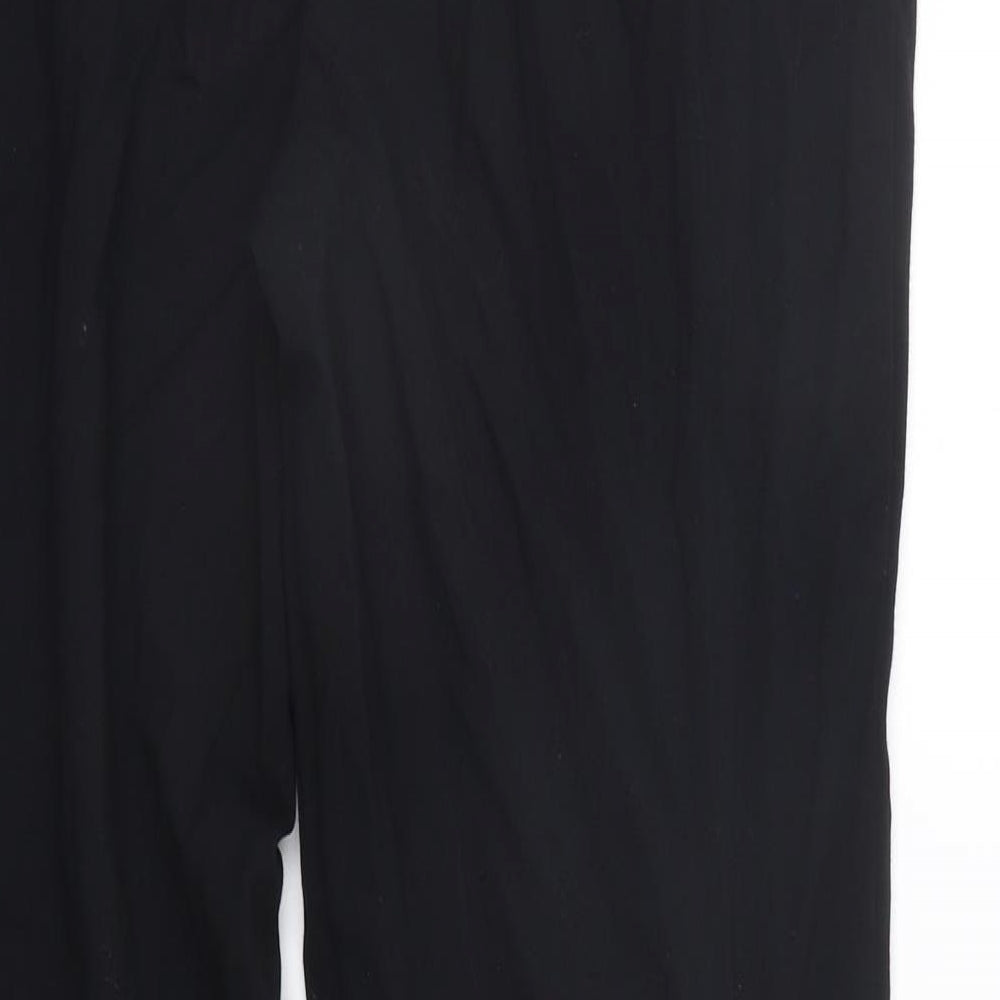 Marks and Spencer Womens Black Trousers Size 14 L27 in