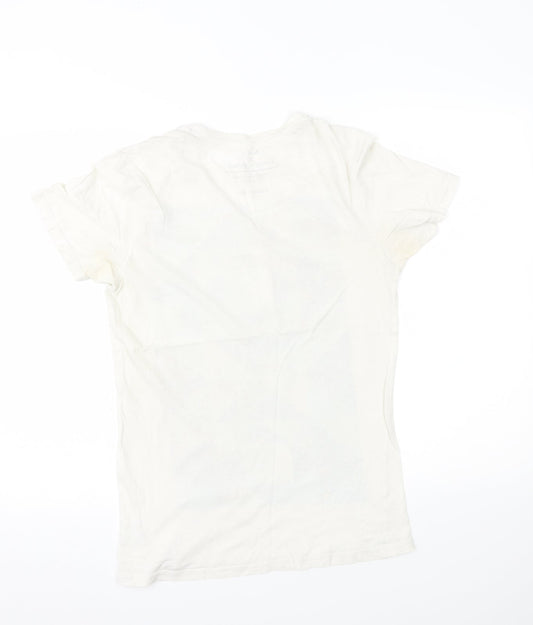 DNM73 Mens White T-Shirt Size S