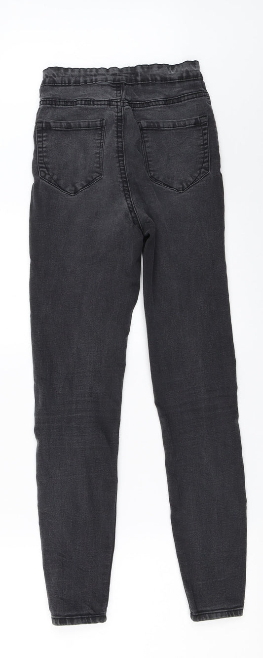 Primark Womens Black Denim Skinny Jeans Size 8 L26.5 in